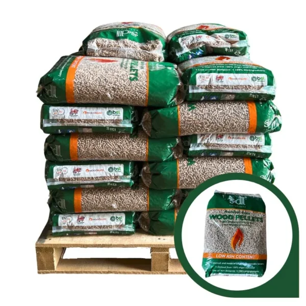 Premium Wood Pellet ( Combo 65 Bags of 15 kg )